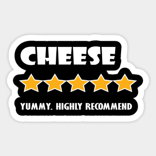 CHEESE 5 STARS Sticker